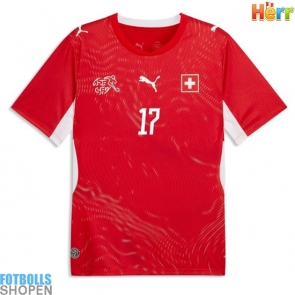 Billiga Schweiz Ruben Vargas #17 Hemmatröja VM 2026 Kortärmad
